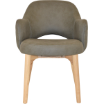 Albury Arm Chair Natural Timber Leg