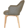 albury arm chair natural timber leg