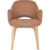 albury arm chair natural timber leg