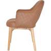 albury arm chair natural timber leg