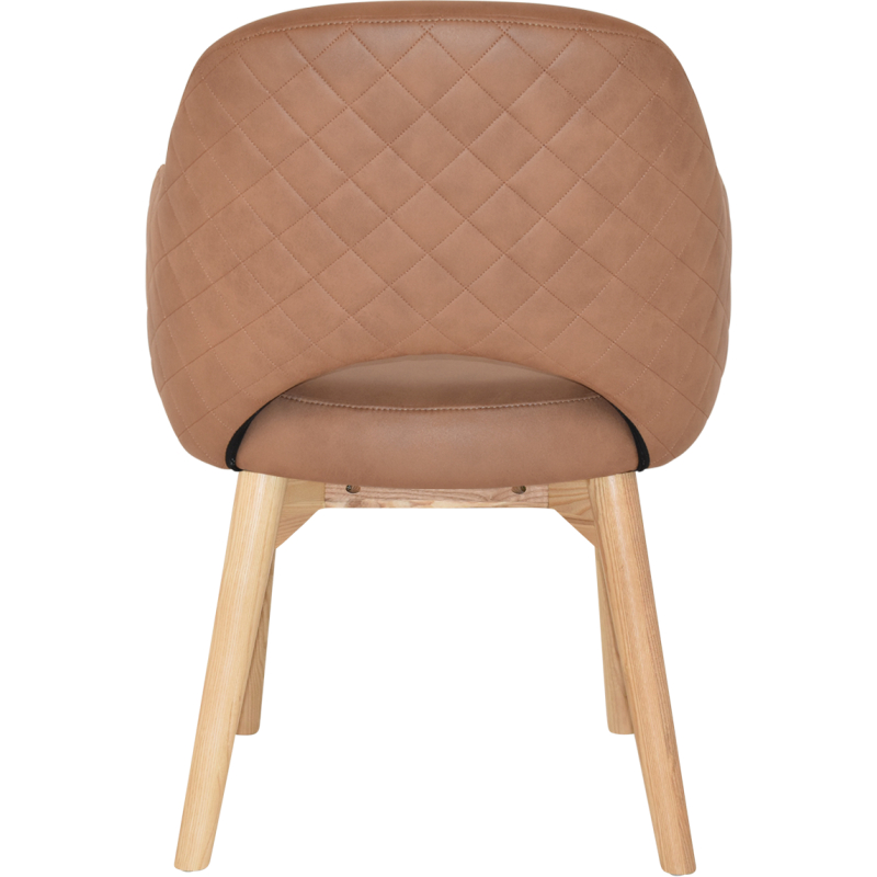 albury arm chair natural timber leg