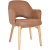 albury arm chair natural timber leg