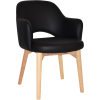 albury arm chair natural timber leg