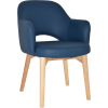albury arm chair natural timber leg