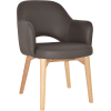 albury arm chair natural timber leg