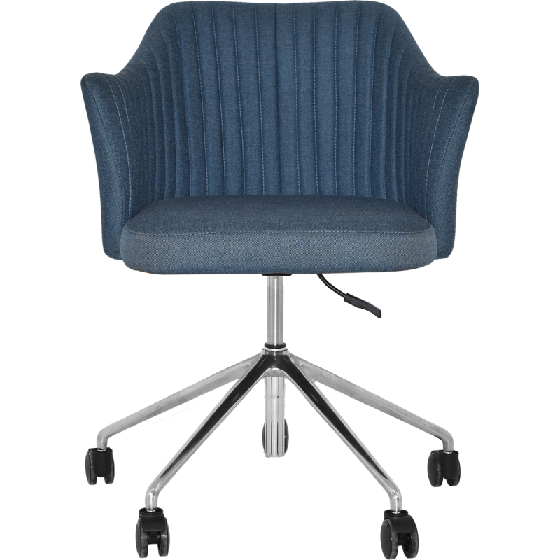coogee arm chair castor base aluminium