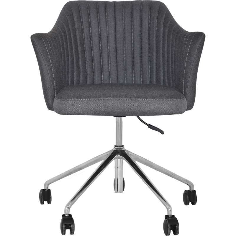 coogee arm chair castor base aluminium