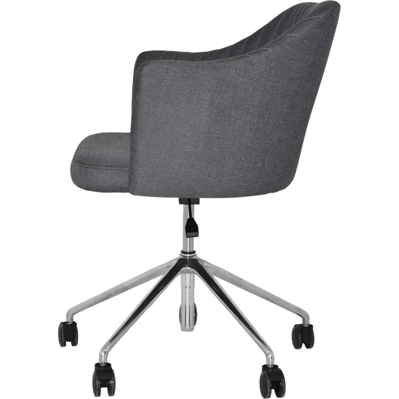 coogee arm chair castor base aluminium