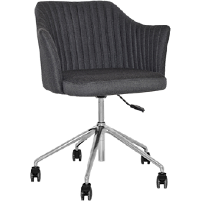 coogee arm chair castor base aluminium