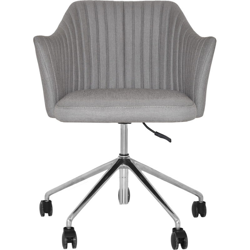 coogee arm chair castor base aluminium