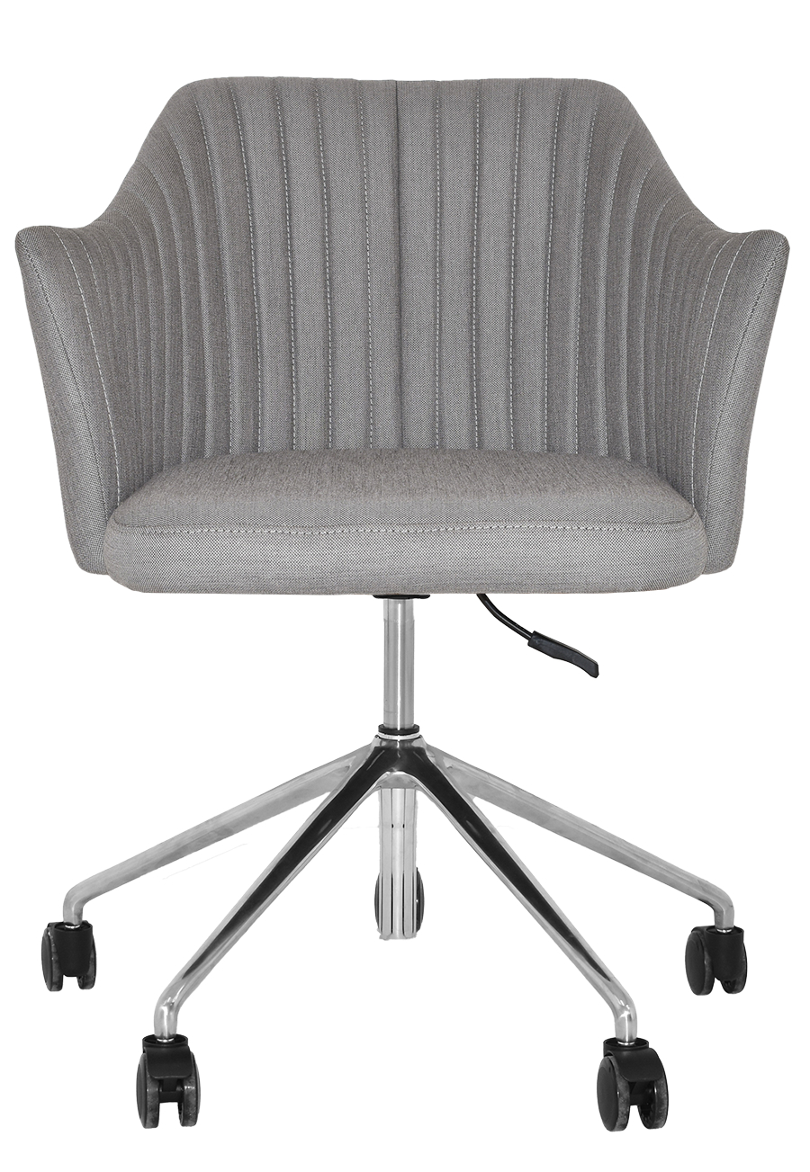 coogee arm chair castor base aluminium