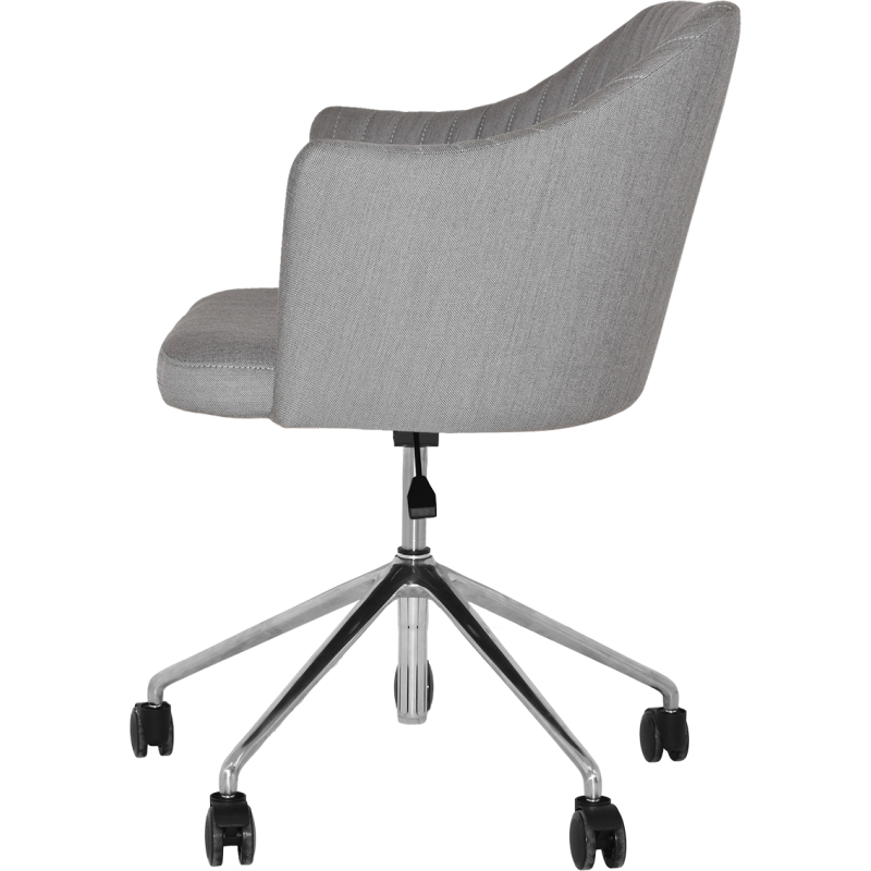coogee arm chair castor base aluminium