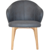 hugo arm chair natural timber leg