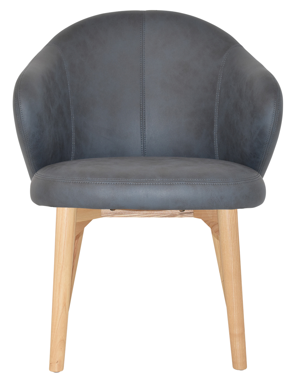 hugo arm chair natural timber leg