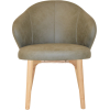 hugo arm chair natural timber leg