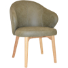 hugo arm chair natural timber leg