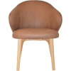 hugo arm chair natural timber leg