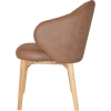 hugo arm chair natural timber leg