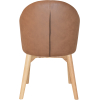 hugo arm chair natural timber leg