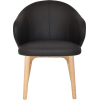 hugo arm chair natural timber leg