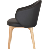 hugo arm chair natural timber leg