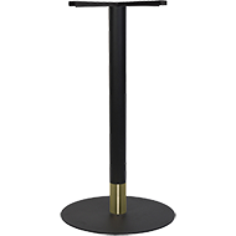 tivoli bar base black + black brass collar 450mm disc