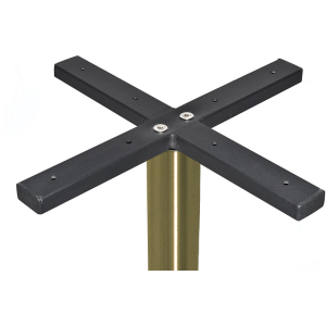rome coffee table base 450mm disc brass