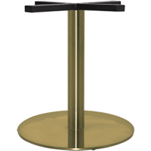 rome coffee table base 450mm disc brass