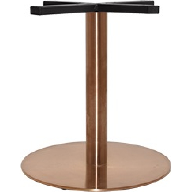 rome coffee table base 450mm disc copper