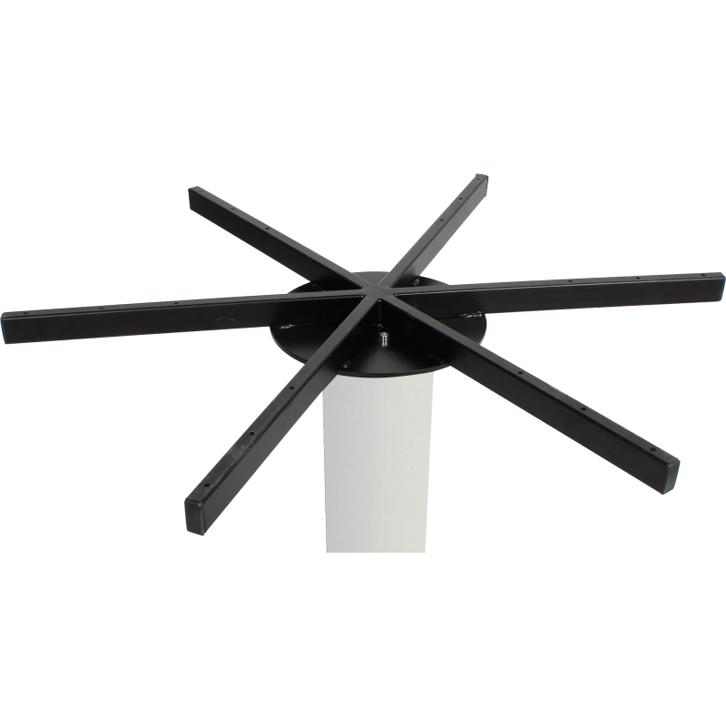 porto xl table base 720mm disc 700h white