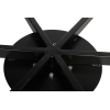 tivoli table base black + black brass collar 450mm disc