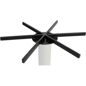 porto xl table base disc 720mm 730h white