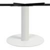 porto xl table base disc 720mm 730h white
