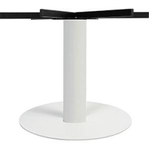 porto xl table base disc 720mm 730h white