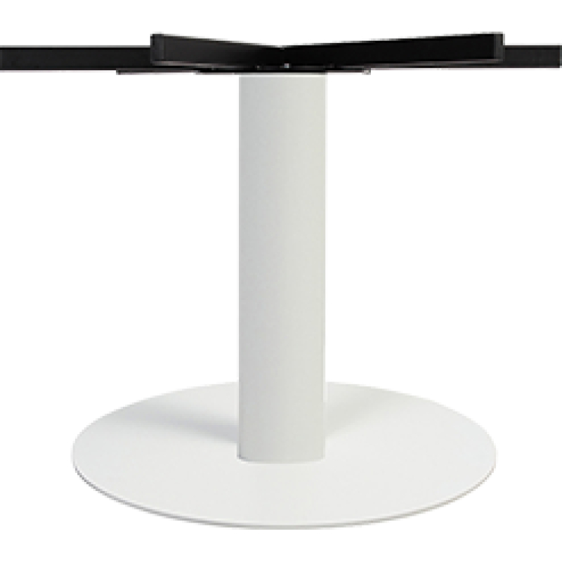 porto xl table base disc 720mm 730h white