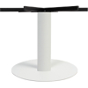 porto xl table base 720mm disc 700h white