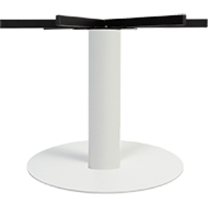 porto xl table base 720mm disc 700h white
