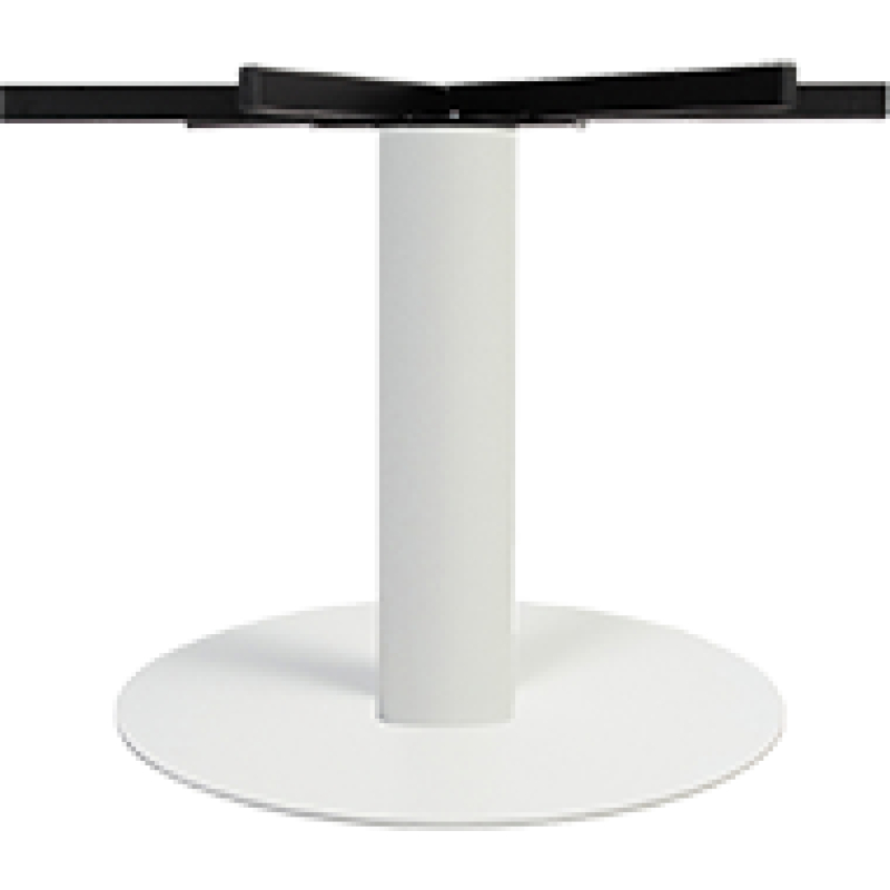 porto xl table base 720mm disc 700h white