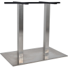 prague twin table base 800mm x 500mm s/s