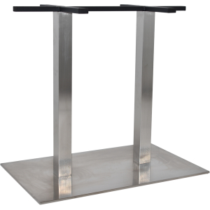 prague twin table base 800mm x 500mm s/s