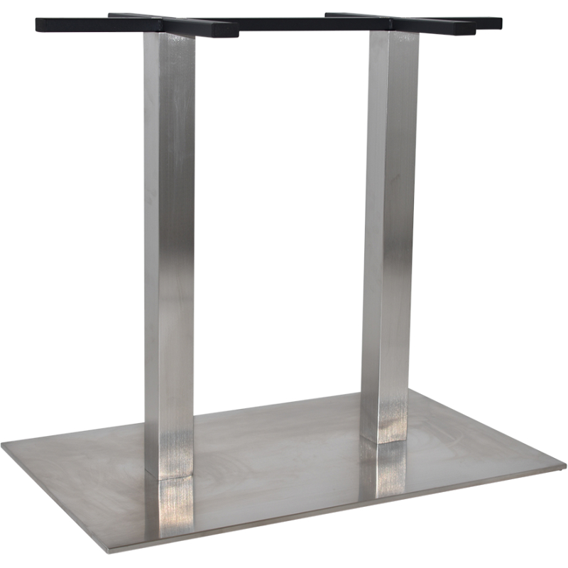 prague twin table base 800mm x 500mm s/s