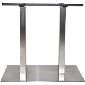 prague twin table base 800mm x 500mm s/s