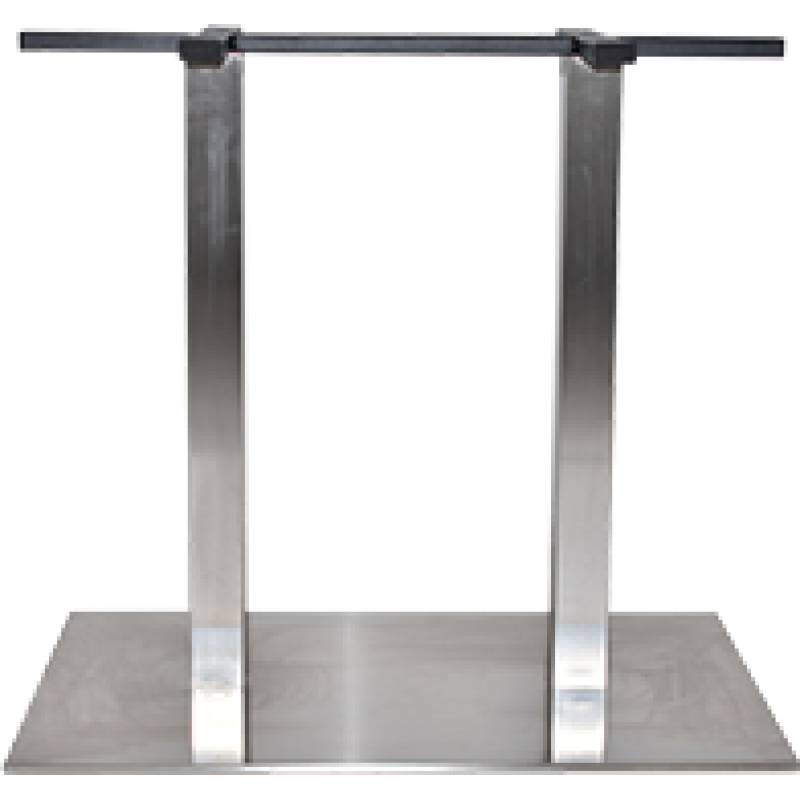 prague twin table base 800mm x 500mm s/s