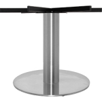 Prague Table Base 720mm XL Disc S/S 730H