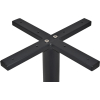 tivoli table base brass + black brass collar 450mm disc