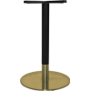 tivoli table base brass + black brass collar 450mm disc