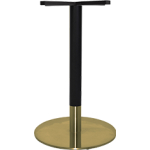 Tivoli Table Base Brass + Black Brass Collar 450mm Disc