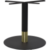 tivoli table base black + black brass collar 720mm disc
