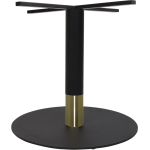 Tivoli Table Base Black + Black Brass Collar 720mm Disc