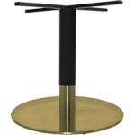Tivoli Table Base Brass + Black Brass Collar 720mm Disc